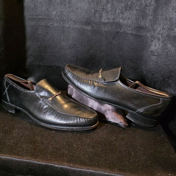 Florsheim Black Leather Men\'s Slip-On Loafers
